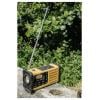 Sangean MMR-88 DAB+ A500559 outdoorové rádio, DAB+, FM, nouzové rádio, s USB nabíječkou, stolní lampa, Solární panel, Ruční klika, černá, žlutá
