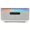 Denver CRQ-225 111131300080 radiobudík, FM, Bluetooth, MP3, SD, FM, AUX, bezdrátové nabíjení, funkce alarmu, šedá