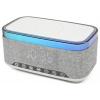 Denver CRQ-225 111131300080 radiobudík, FM, Bluetooth, MP3, SD, FM, AUX, bezdrátové nabíjení, funkce alarmu, šedá