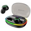 Denver TWE-55 špuntová sluchátka (In Ear) Bluetooth®, Bez kabelu stereo černá Redukce šumu mikrofonu Nabíjecí pouzdro, headset, dotykové ovládání, Indikátor