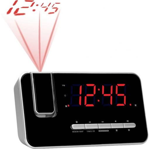 Denver CRP-618 111131000370 radiobudík, FM, FM, funkce alarmu, černá