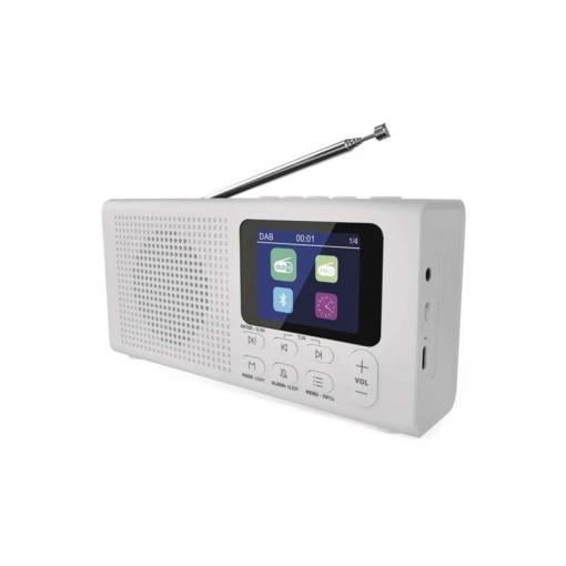 Přenosné rádio EMOS E0091 s Bluetooth, DAB/ DAB+/ FM, bílé