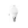 Žárovka LED E14 2,5W Classic Mini Globe bílá přírodní EMOS ZQ1D13