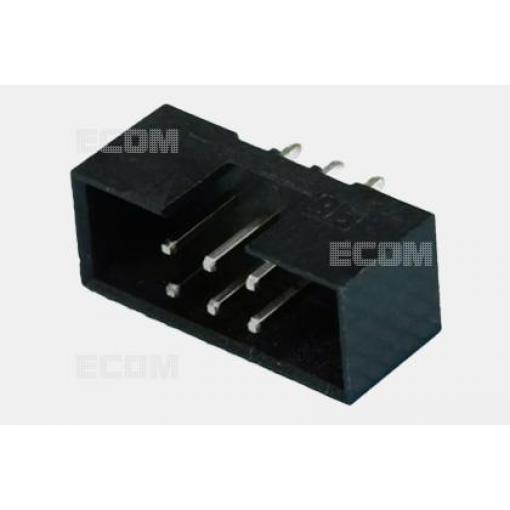 Vidlice krytá dvouřadá DS1013-06SSIB1-B-0, 2×3, Au, 2,54 mm