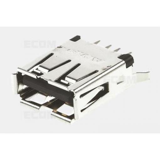 Konektor USB-A zásuvka DS1095-10-BNB0, 180°, pozlacený