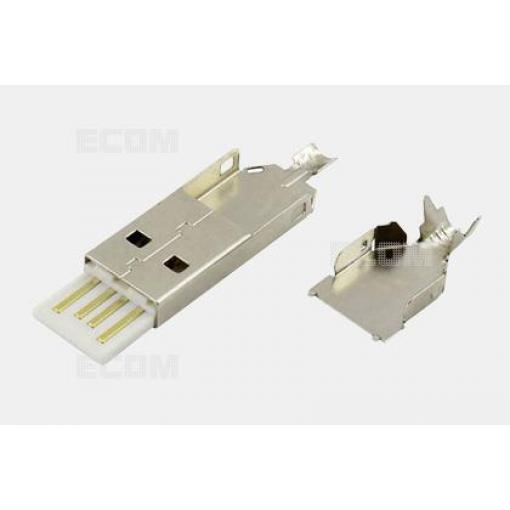 Konektor USB-A zásuvka DS1107-WN0, na kabel, pozlacený