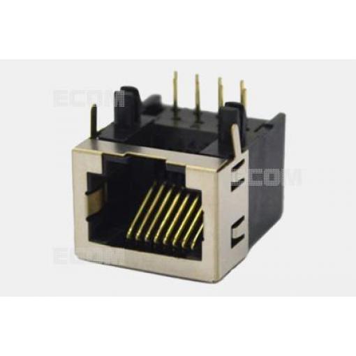 Zásuvka RJ-45 DS1125-S80BP, 8P8C, částečné stínění, 90°