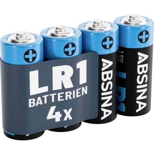 Absina akumulátor N N alkalicko-manganová 1.5 V 800 4 ks