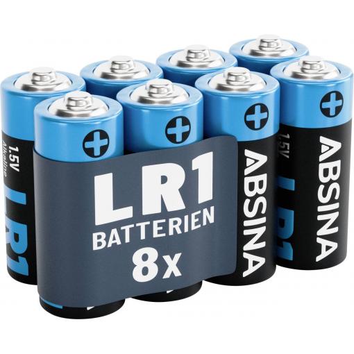 Absina akumulátor N N alkalicko-manganová 1.5 V 800 8 ks