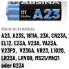 Absina speciální typ baterie 23 A alkalicko-manganová 12 V 55 16 ks