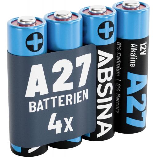 Absina speciální typ baterie 27 A alkalicko-manganová 12 V 28 4 ks