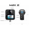 GoPro MAX2 Akční panoramatická (360°) kamera dotyková obrazovka, chráněné proti stříkající vodě, 4K, Bluetooth, odolné proti nárazům, 8K, 360°, stabilizace
