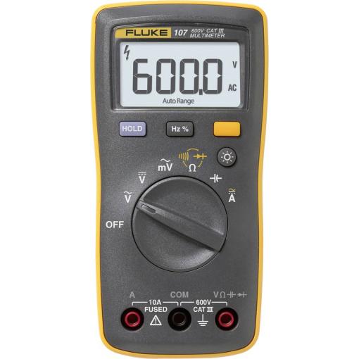 Fluke 107/EUR digitální multimetr, CAT IV 600 V, Displej (counts): 6000