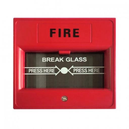 Červené venkovní tlačítko - krabička pro požární poplach ALF-EB03