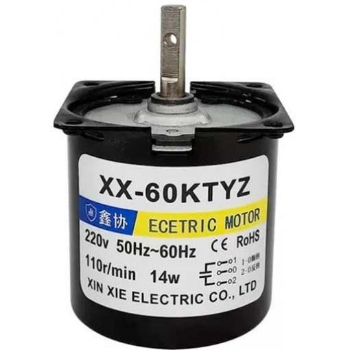 Synchronní motorek 60KTYZ, 230 V AC / 14 W, převodovka 15 RPM