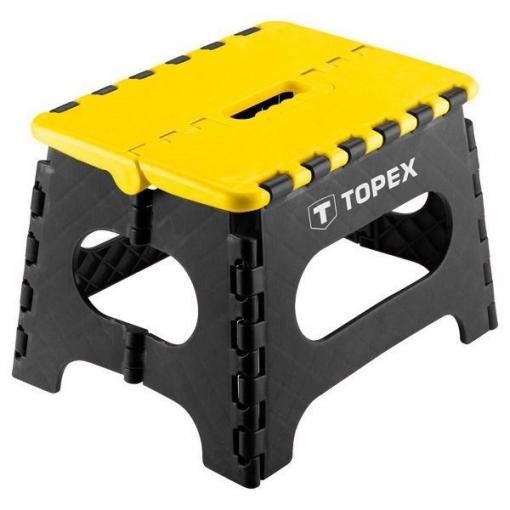 Stolička skládací TOPEX, nosnost 150 kg, výška 22 cm