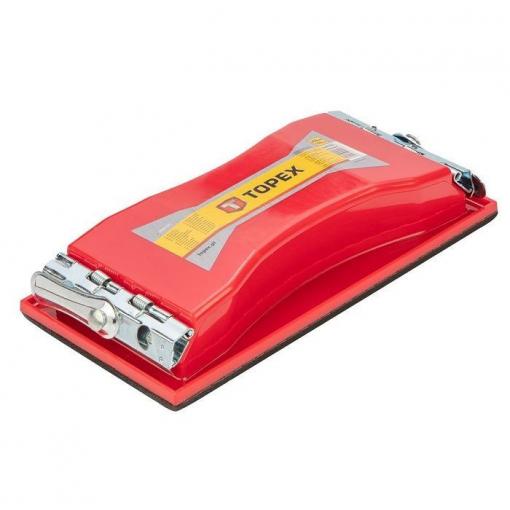 Brusný blok TOPEX 100 × 210 mm, kovové svorky