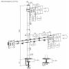 SpeaKa Professional rameno na monitory SP-MM-231 3 Displej: (s) 43,2 cm (17) - 81,3 cm (32) černá nastavitelná výška, naklápěcí, otočný, nakláněcí