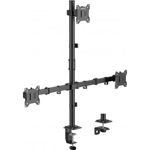 SpeaKa Professional rameno na monitory SP-MM-231 3 Displej: (s) 43,2 cm (17) - 81,3 cm (32) černá nastavitelná výška, naklápěcí, otočný, nakláněcí