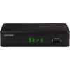 Denver DTB-148 DVB-T2 přijímač s funkcí nahrávání, německý standard DVB T2, ethernetová přípojka, přední USB slot, podpora LAN