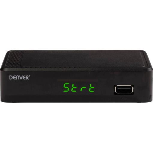 Denver DTB-148 DVB-T2 přijímač s funkcí nahrávání, německý standard DVB T2, ethernetová přípojka, přední USB slot, podpora LAN