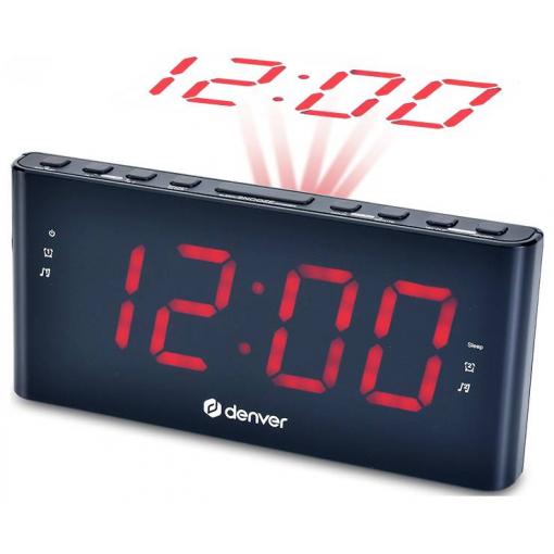 Denver CPR-710 111131000560 radiobudík, FM, FM, funkce alarmu, černá
