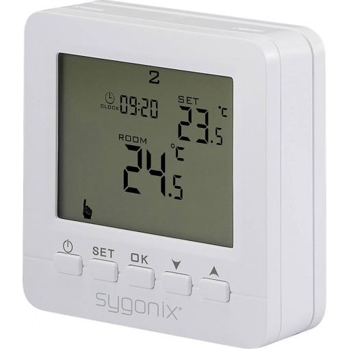 Sygonix SY02B05RF bezdrátový termostat na omítku, SY-6805680, týdenní program, 1 ks