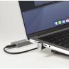 Renkforce USB3®, USB 3.1 Gen 1 (USB 3.0) propojovací kabel [1x USB 3.0 - 1x ] USB-C® Aluminum adapter Kit set with bag in grey color 0.13 m 8K UHD