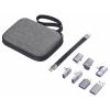 Renkforce USB3®, USB 3.1 Gen 1 (USB 3.0) propojovací kabel [1x USB 3.0 - 1x ] USB-C® Aluminum adapter Kit set with bag in grey color 0.13 m 8K UHD