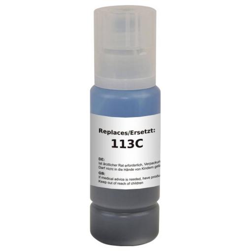 Renkforce Ink refill náhradní Epson 113 kompatibilní azurová 70 ml RF-EINK113C RF-6736460