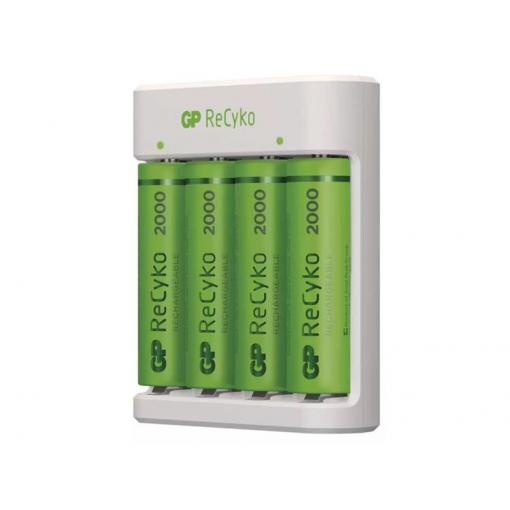 Nabíječka baterií GP Eco E411 + 4xAA ReCyko 2000