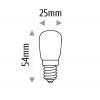 LED žárovka INQ, E14 2W/18W do lednice, teplá bílá    IN418041