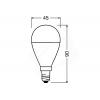 LED žárovka Osram E14 7W 2700K 230V P45 FR