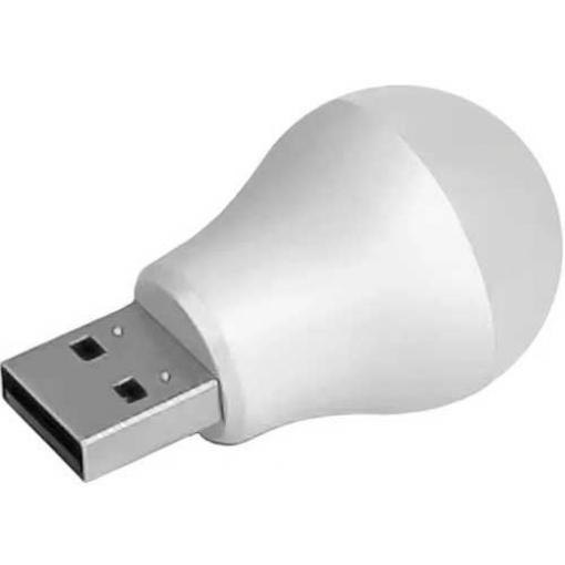 USB LED žárovka 1 W, bílá 6000 K
