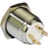 Tlačítko OFF-(ON) GQ16F-10DM, 250 V / 3 A, žluté LED prosvětlení 12 V