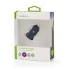 USB nabíjecí autoadaptér, USB nabíjecí 2400mA max., DC 12/24V, černý   CCHAU240ABK