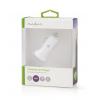 USB výkonný nabíjecí autoadaptér, USB nabíjecí 2x2400mA, DC 12/24V, bílý   CCHAU480AWT