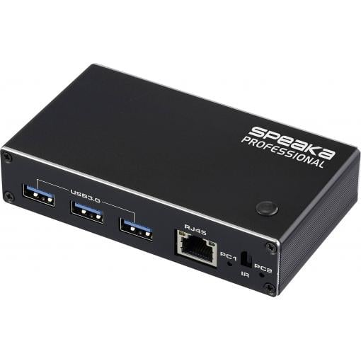 SpeaKa Professional HDMI 2.1 Slim KVM 2X1 USB3.0 +IR, Black HDMI přepínač HDMI 3840 x 2160 Pixel