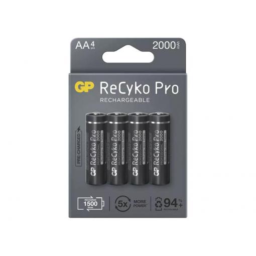 Baterie AA (R6) nabíjecí 1,2V/2000mAh GP Recyko Pro  4ks