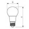 LED žárovka Philips E27 8W 2700K 230V A60  P577554