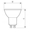 LED žárovka Philips, GU10, 5W, 3000K, úhel 120°  P686881