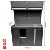KS Tools 866.6040 Systém dílenských skříní (š x v x h) 1360 x 1890 x 500 mm černá