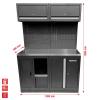 KS Tools 866.6040 Systém dílenských skříní (š x v x h) 1360 x 1890 x 500 mm černá