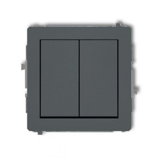 Vypínač č. 5A pod omítku Karlik DECO, grafit, 250 V