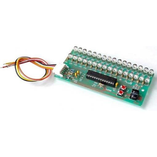 VU metr 2×16 LED h_m480b, 8–12 V DC