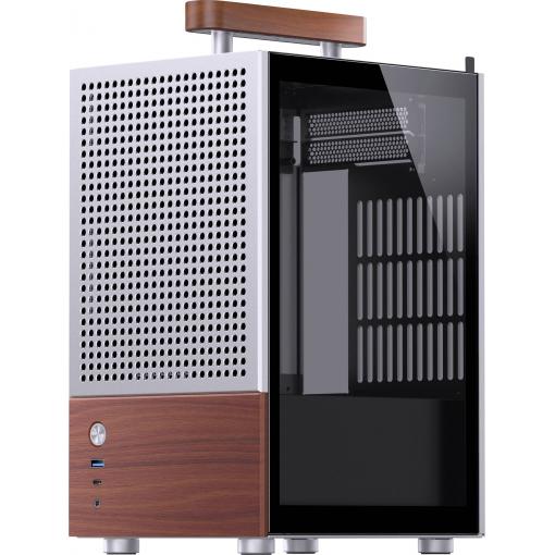 Jonsbo mini tower pouzdro, PC skříň, herní pouzdro stříbrná