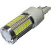 LED žárovka T20 (7443) 12 V, bílá, 33× SMD5630