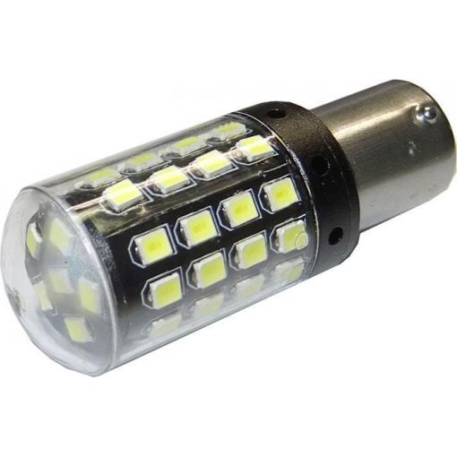 LED žárovka Ba15S 12 V, 54× SMD3030, bílá, do blinkrů