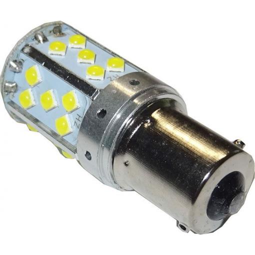 LED žárovka Ba15S 10-30V bílá, 35× SMD3030, 20W