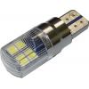 LED žárovka T10, 10-30 V, 8× SMD3030, bílá